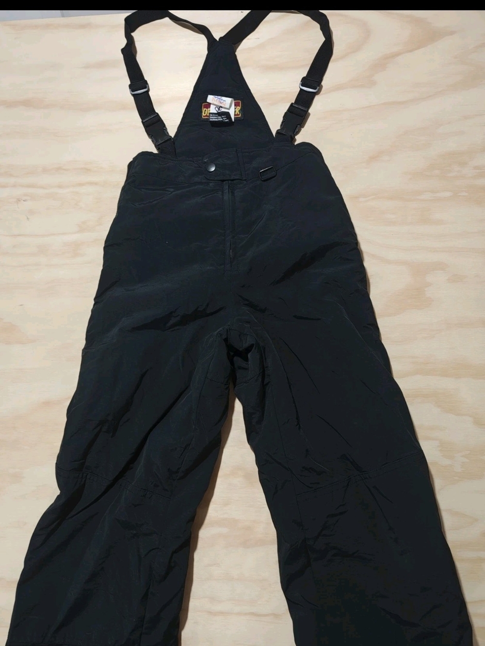 Obermeyer Black Insulated Ski Bibs with Adjustable Straps